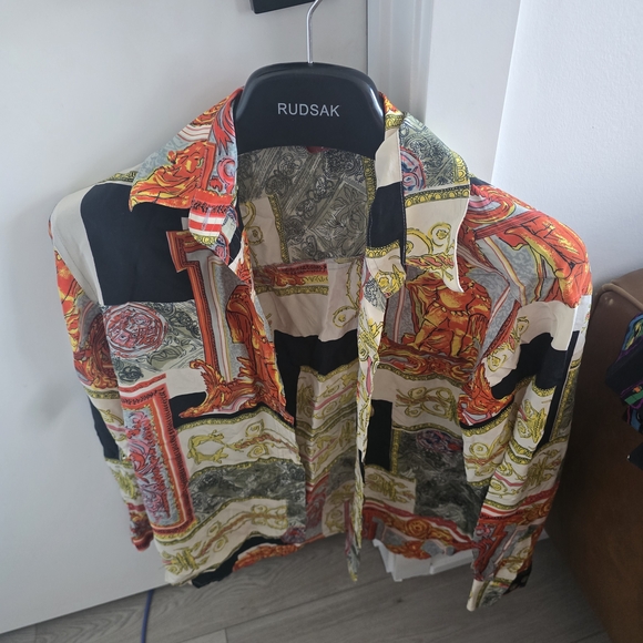 Colorful Washed Silk Scarf - Picture 3 of 3